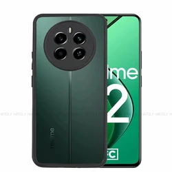 For Realme 12 4G Case For Realme 12 4G Cover Cases Luxury Clear PC + TPU Shockproof Protective Phone Back Cover For Realme 12 4G