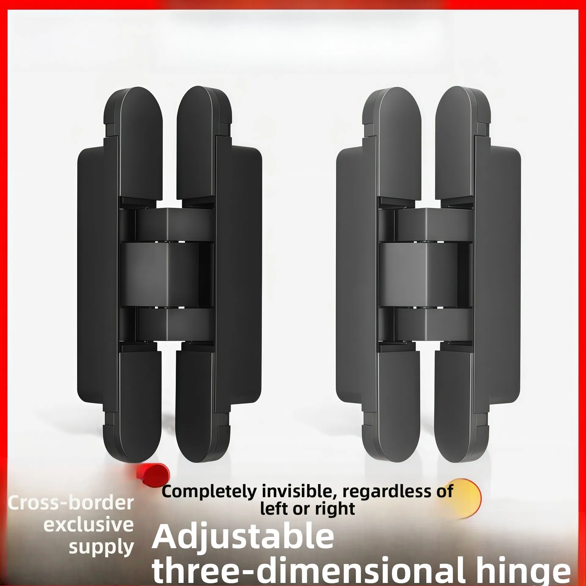

3D Adjustable Invisible Invisible Door Hinge 180 ° Cross Adjustable 3D Hinge