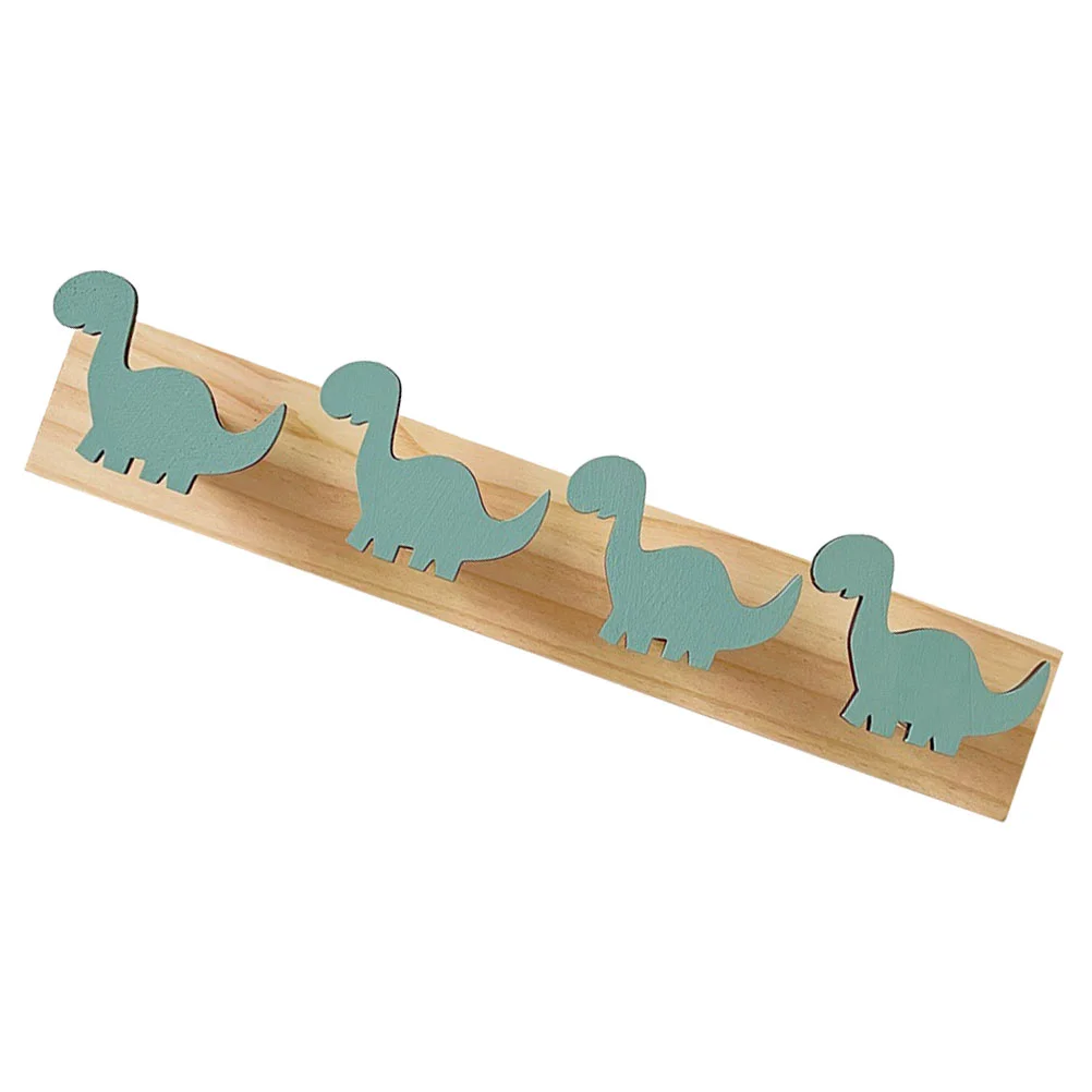 Dinosaur Hook Bedroom Decor Umbrella Decorate Wooden Wall Hanging Hat Hooks Child Coat Hangers