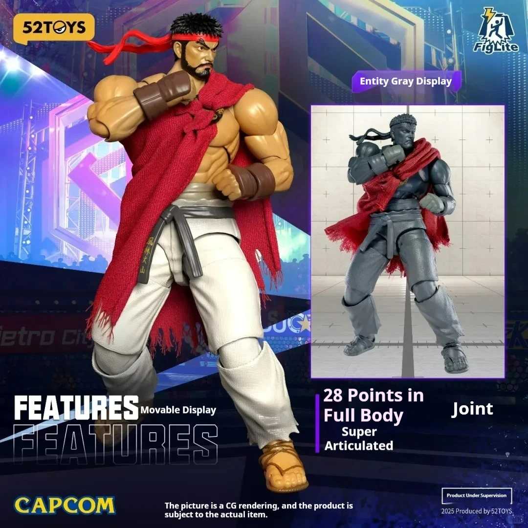 52toys Official Figlite Street Fighter 6 Chun-Li Ryu Articulated