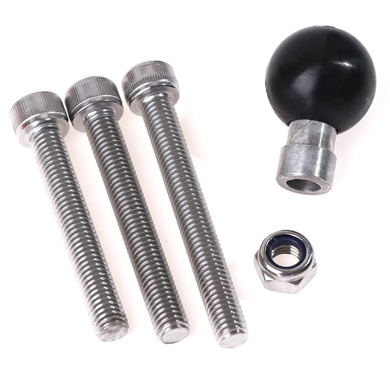 .5pcs Motorcycle Handlebar Clamp Base 1 inch 25mm Ball with M8 Screws for Ram Mount.