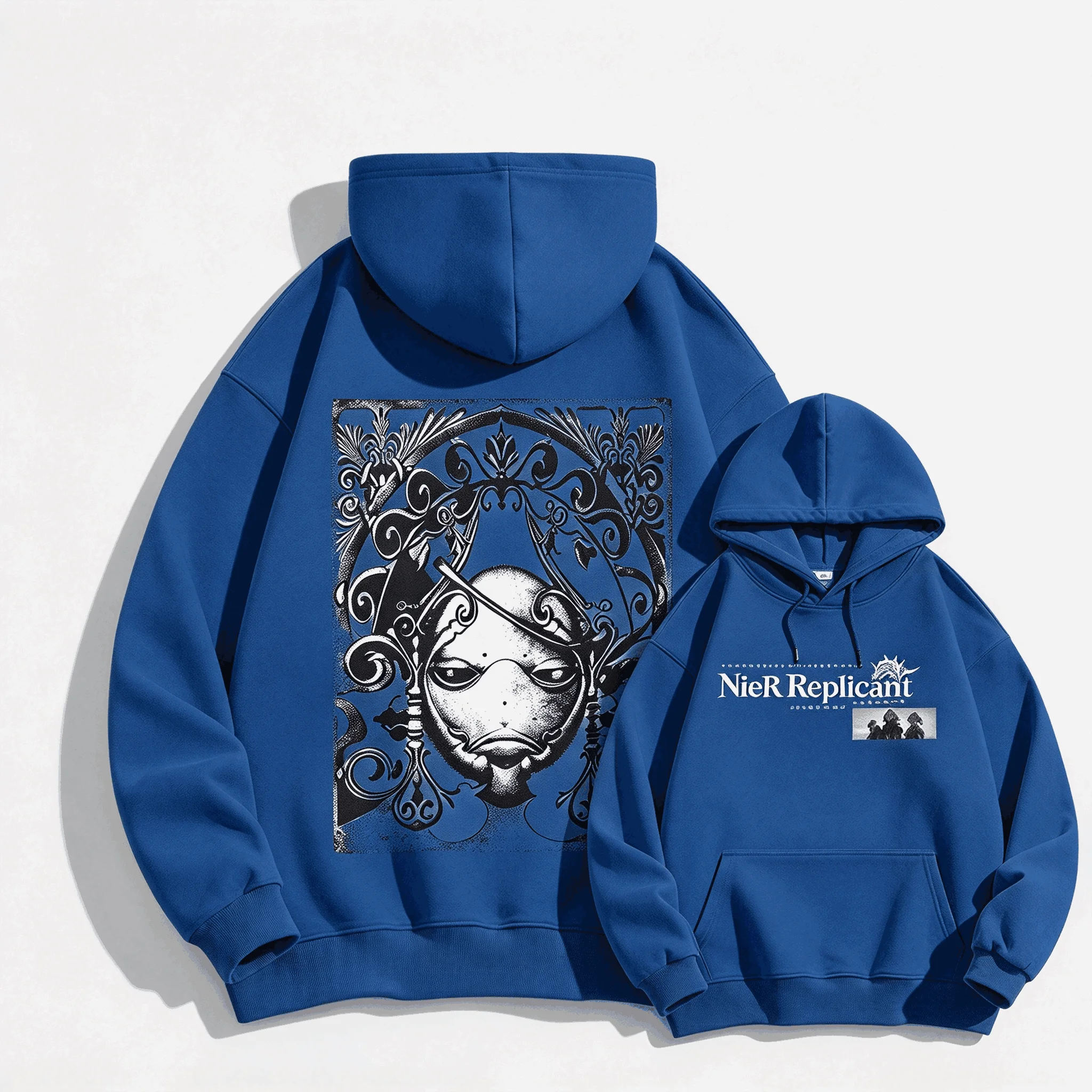 Nier Automata Print hoodies Casual Loose Oversized Unisex sweatshirt Sports Graphic Retro Fashion Neutral Harajuku Classic soft