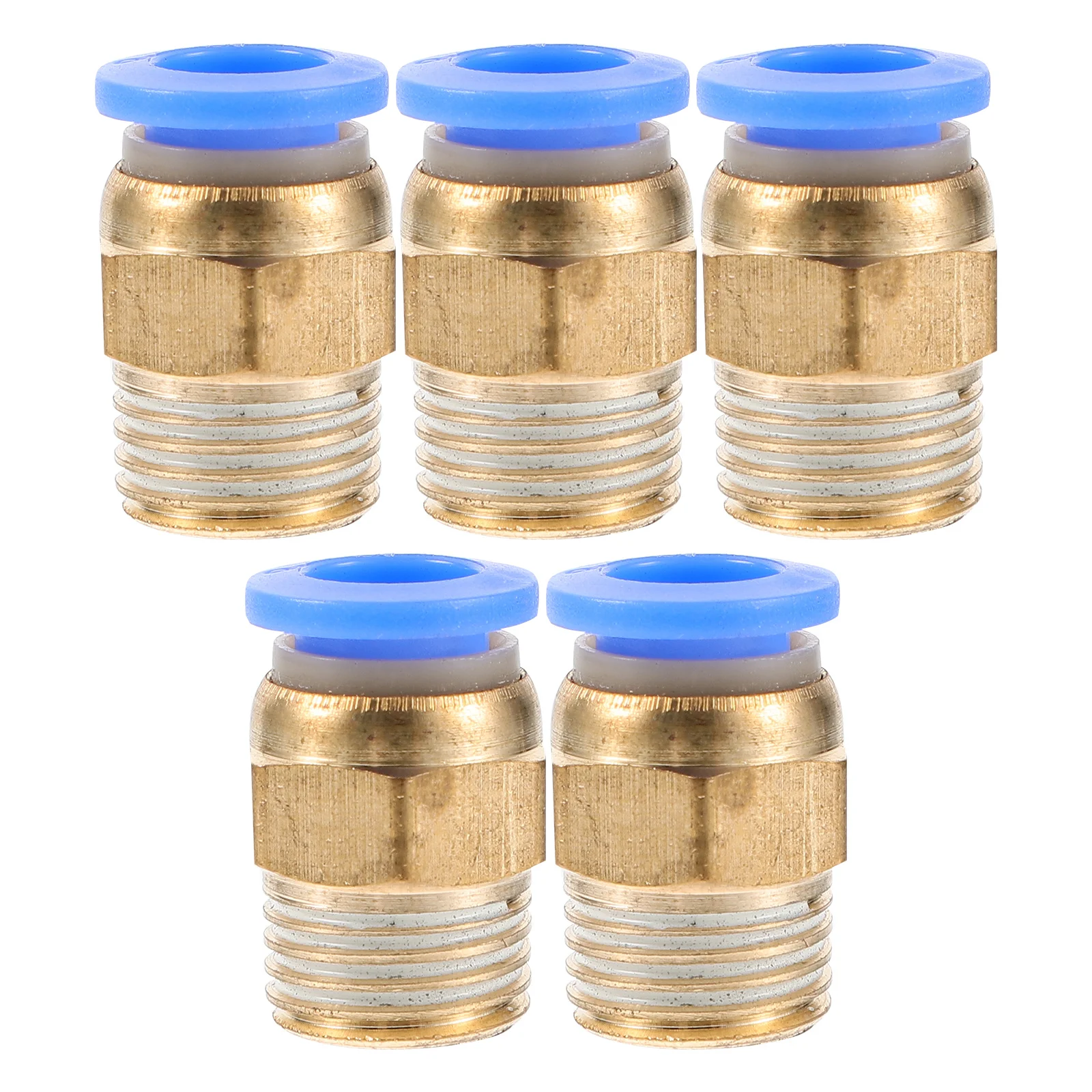 

5Pcs Quick Connect Fitting Straight Pneumatic Durable ABS Copper Air Hose Adapter for Air Compressor Tools Accessories