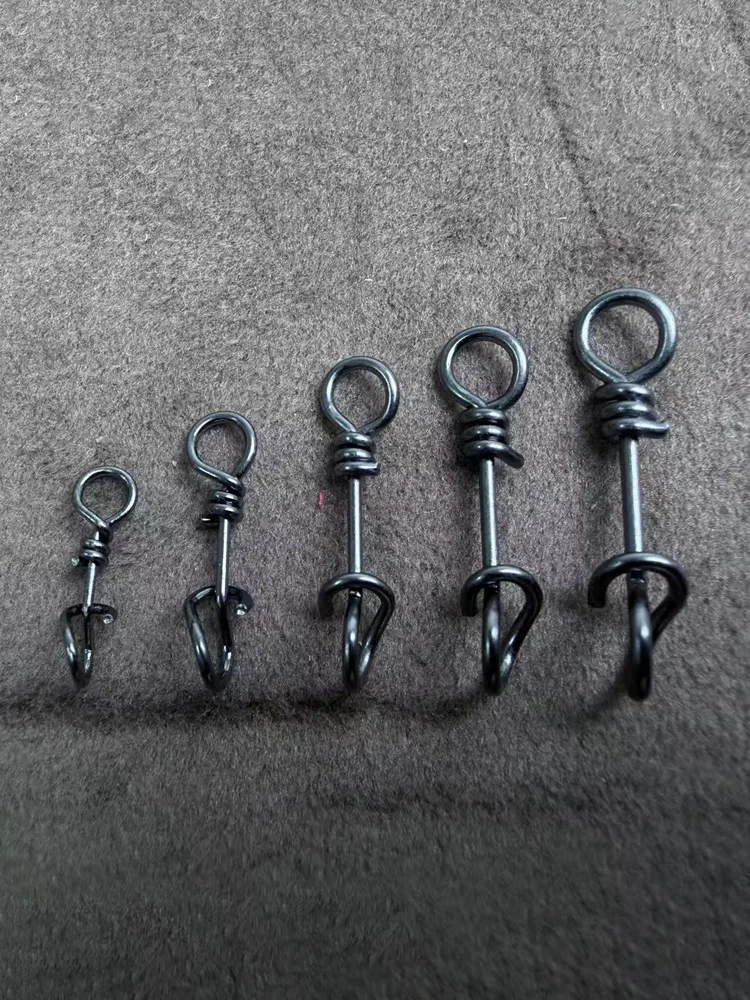 30/60 Stück Angelclips, Schnellverschluss-Verbinder für Angelköder, Schnellwechsel-Clips für Salzwasser-Angeln, Edelstahl-Angelzubehör – Detail 7