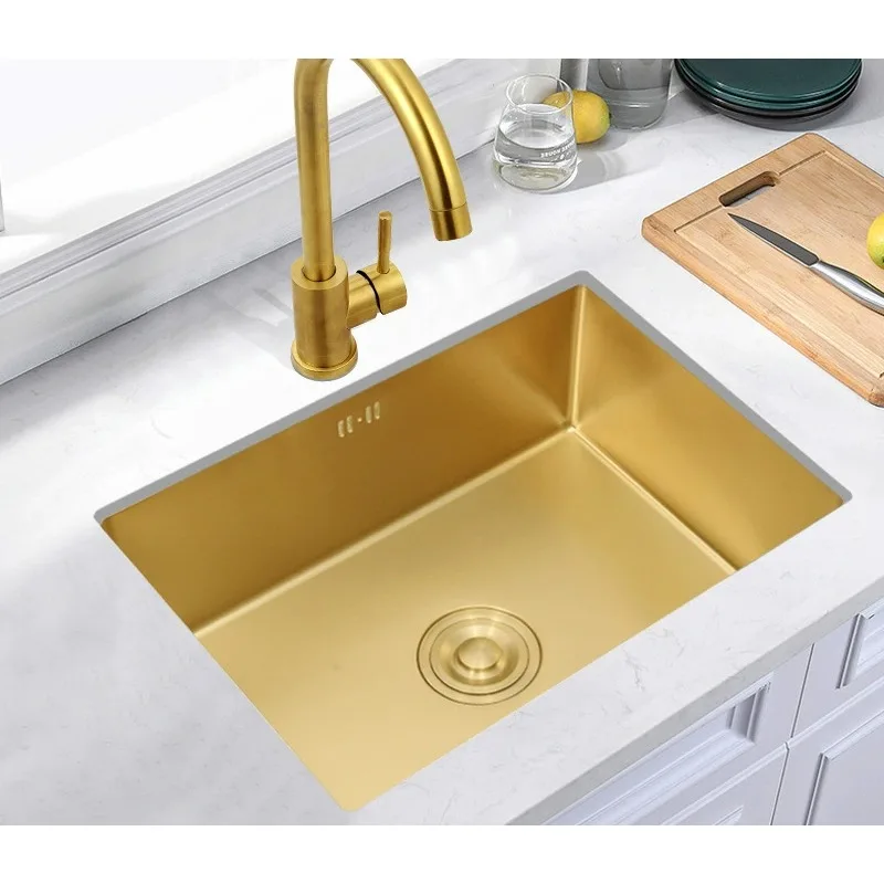 Hot Selling Space-Saving Wash Vegetables Dishes Pressurized Waterfall Commercial Modern  Stainless Steel Kitchen Sink cxl