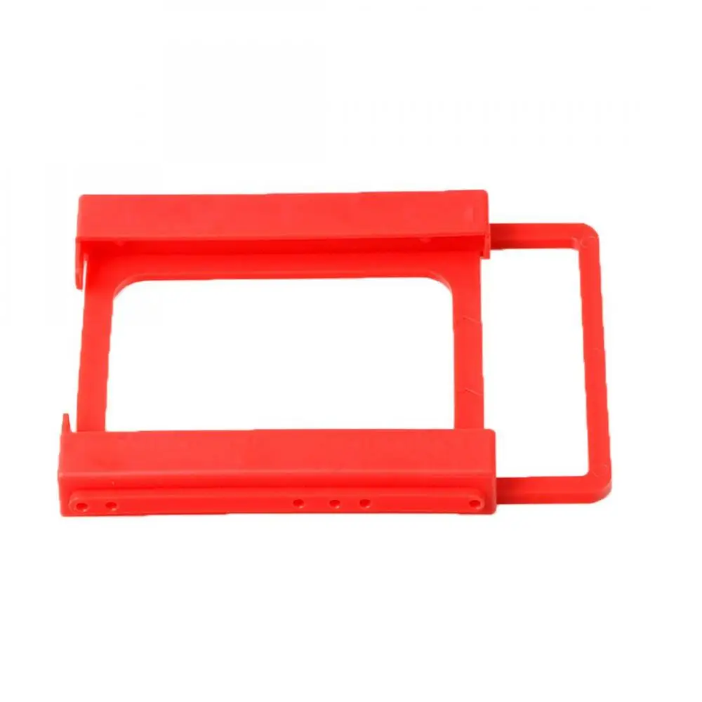 1/2PCS To 3.5 Inch Solid Hard Disk Stand Plastics Red Screw-less Adapter Bracket For ssd hdd SSD&HDD Mounting Adapter Bracket