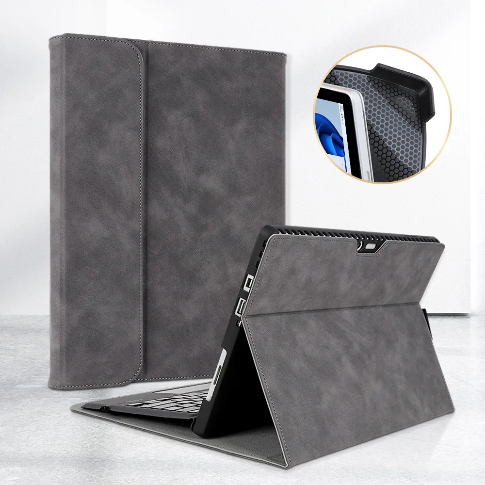 Etui ze skóry PU do tabletu Microsoft Surface Pro 9 2022 Etui Pro 8 13 cali TPU Soft Cover do Pro X 4 5 6 7 Surface go 1 2 3