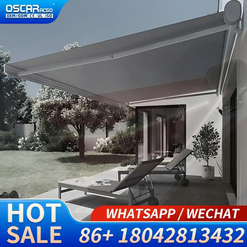 Factory Price Patio Front Garden Folding Arm Retractable Canopies for Outdoor Use in Backyards and Patios Retractable Awning