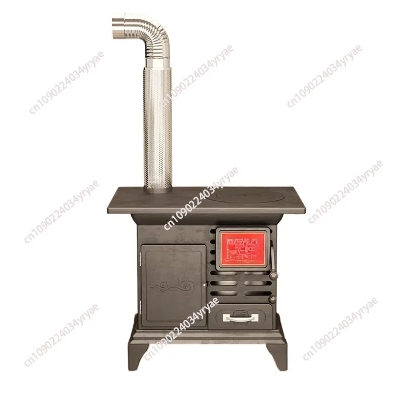 

Дровяная печь для сельской местности, работающая на дровах и угле, бездымная, для домашнего зимнего отопления, новая модель печи.