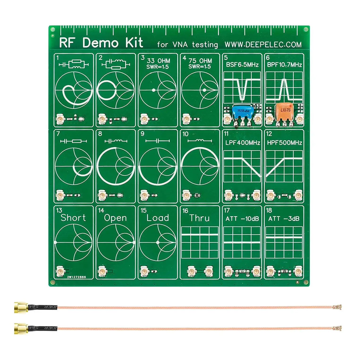 

-F Vector Network Analyzer 10KHz-1.5GHz HF VHF UHF Antenna Analyzer Measures S Parameter