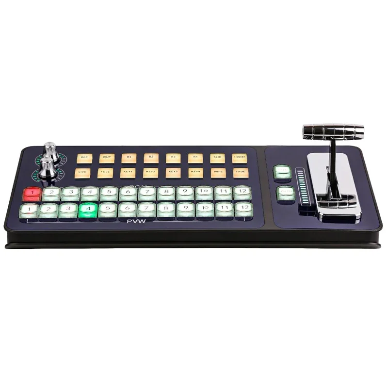 Vmix Controller video Switcher Station T-bar Control Panel Live Console Education Recording Broadcasting Guide Keyboard