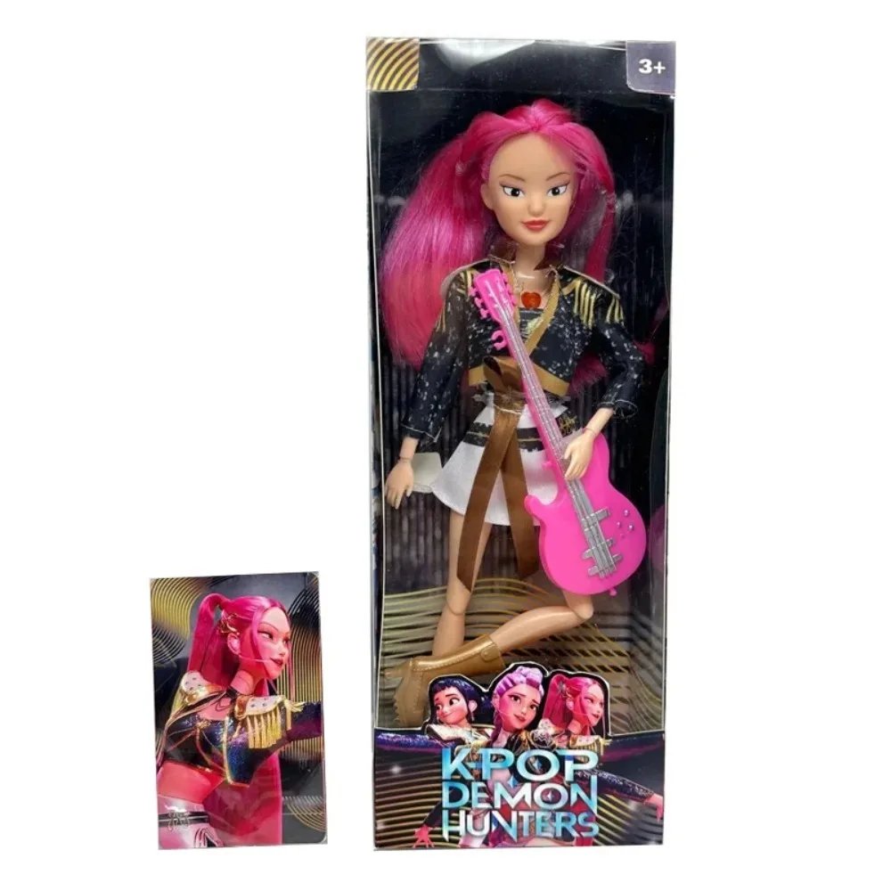 Kpop Demon Hunters Action Figure Toy Set Derpys Tiger Rumi Mira Zoey Sussy with Colorful Lights for Fans Christmas Gifts
