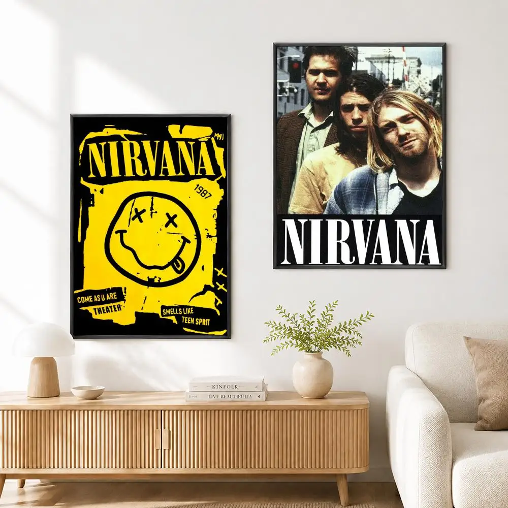 Nirvana Band Poster High Quality Wall Art for Home Bedroom Living Hallway Perfect Gift