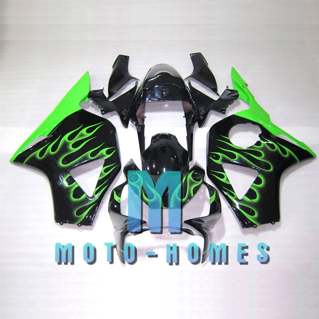 Prime Chinese Fairing Kits for CBR 900RR 954 02 03 CBR900RR 2002 2003 Injection Motorcycle Street Racing Part Green Flames