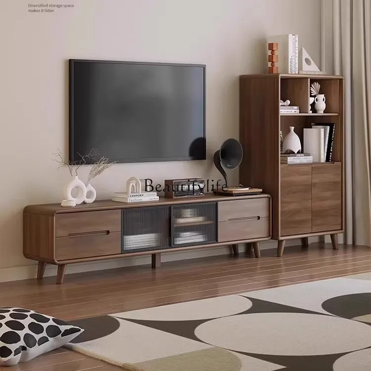 

Simple modern living room high cabinet storage combination floor locker