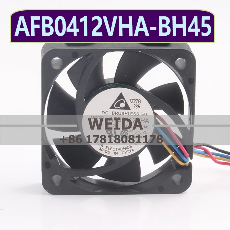 

Вентилятор охлаждения Delta12V 0.12A 4010 с 4-мя проводами, регулировкой температуры и двойным шарикоподшипником AFB0412VHA-BH45