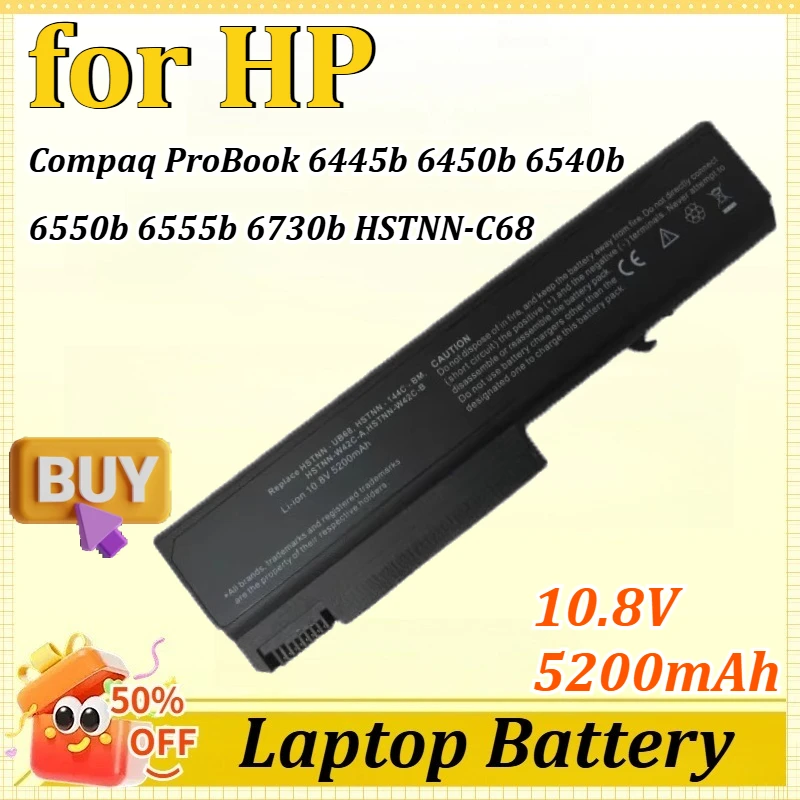 

For HP 10.8V 5200mAh Laptop Battery Compaq ProBook 6445b 6450b 6540b 6550b 6555b 6730b 6530b 6535b HSTNN-C68Cfor EliteBook 6930p
