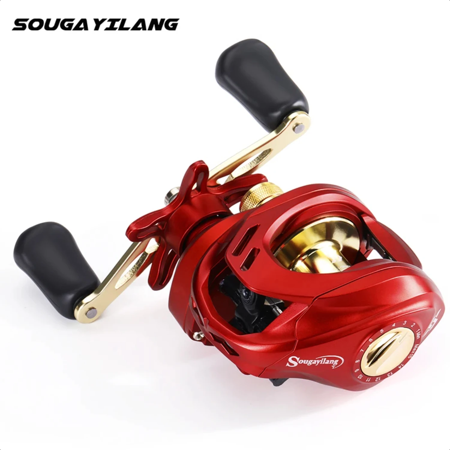 Baitcasting Fishing Reel 7.2 1 Gear Ratio  Brake System Casting Fishing Reel Max Drag 8kg Fishing Reel