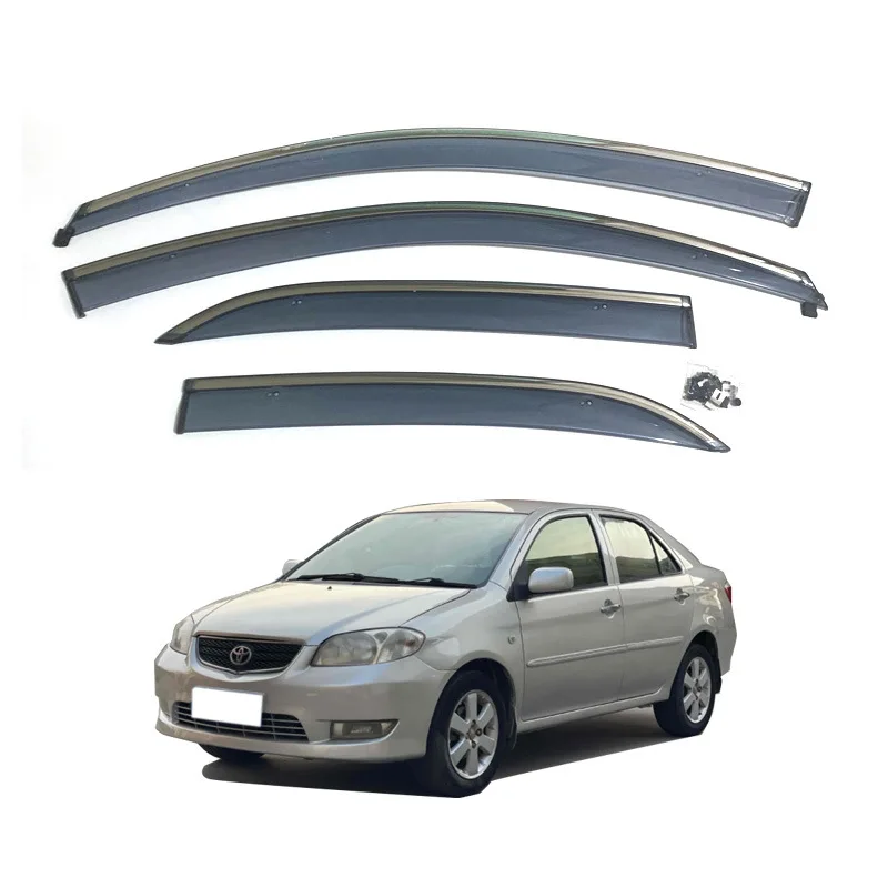 مناسبة لـ 2004-2007 Vios درع الطقس لنافذة Vios المطر الحاجب حقن مصبوب درع المطر منحرف التهوية #1