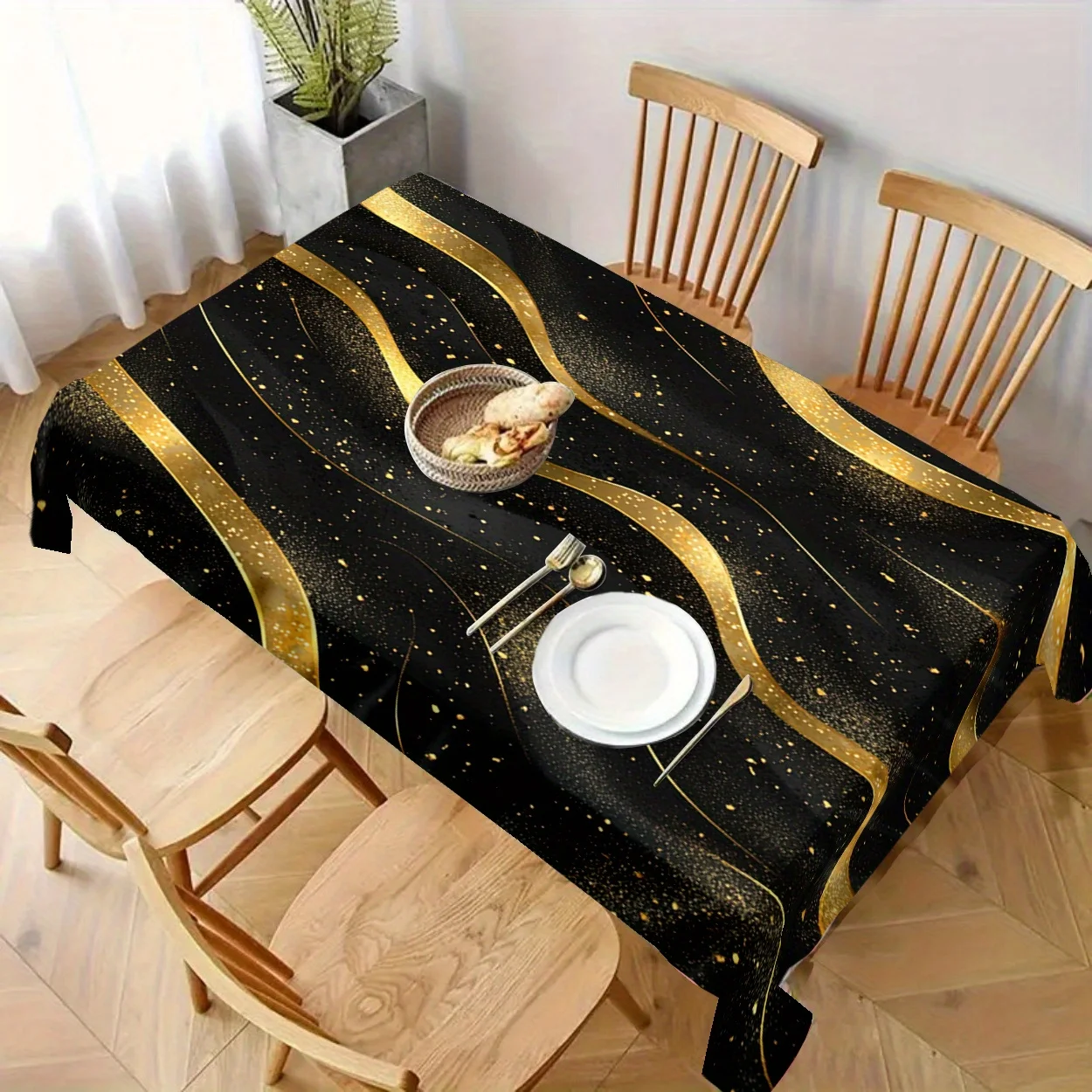 1-piece pack, with a black background and a golden wave-patterned illustration. Creating a sense of grandeur.PMJ