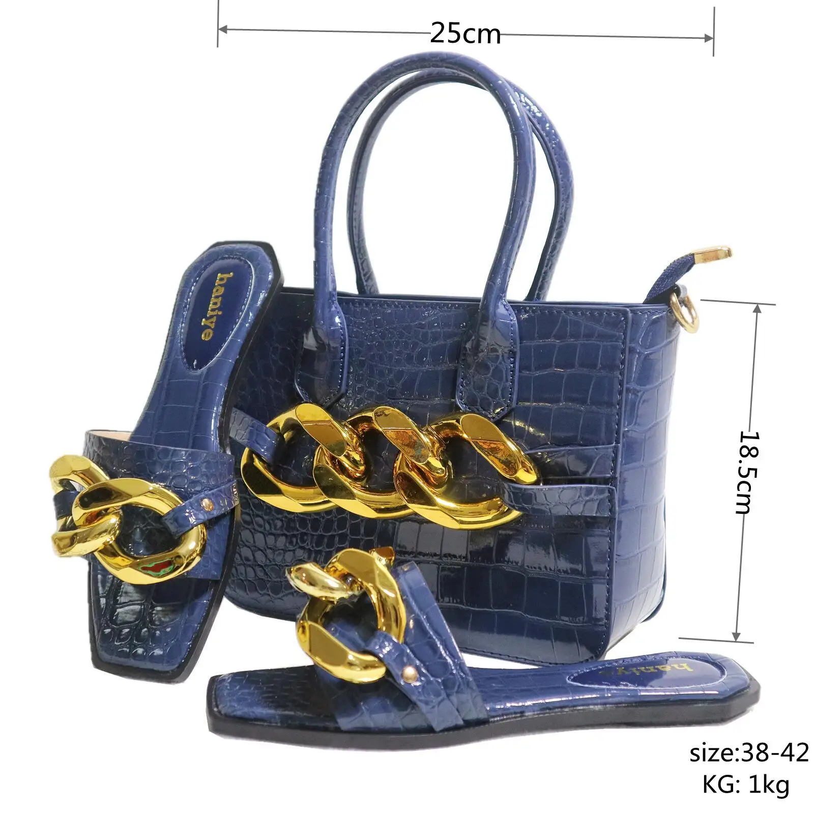 Doershow Italian Shoes and Bags To Match Shoes with Bag Set Decorated with Rhinestone Nigerian Women Wedding Shoes set!HKN1-12