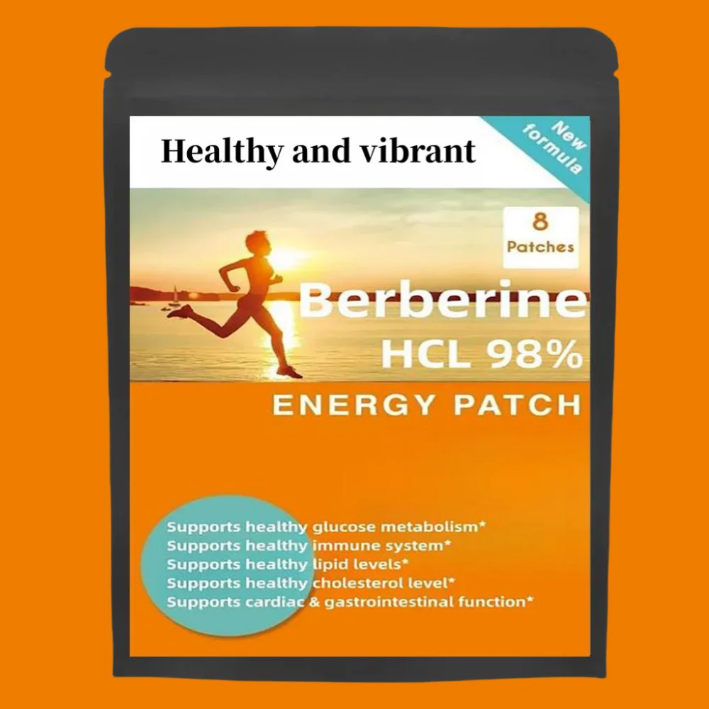 

Berberine Hcl 98% Energy Patches Controls Blood Sugar Pure & High Quality - 1000mg / 8 Pcs - Free Shipping