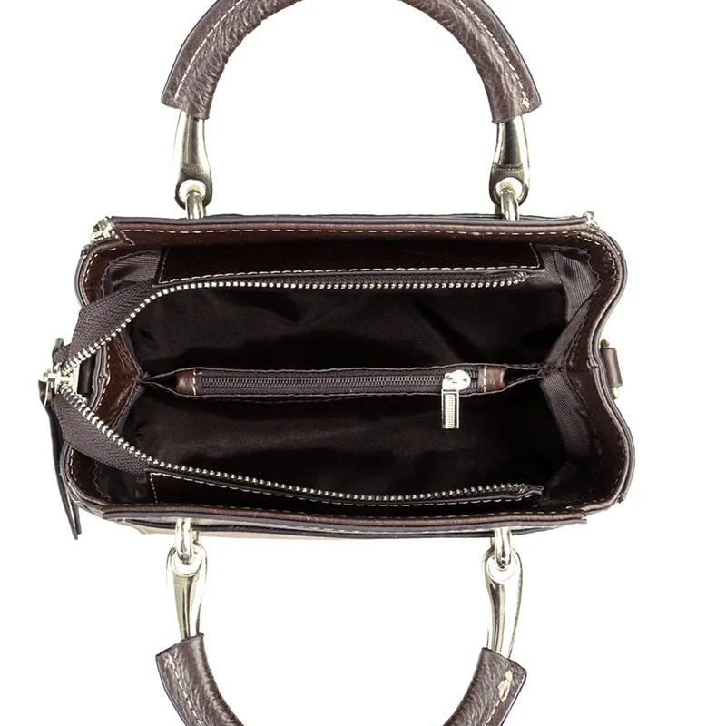 Bolso de hombro de piel de vaca auténtica para mujer, bandolera informal, versátil, a la moda, M913