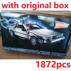 With Original Box Car Time Machine Building Blocks Model Compatible 10300 for Bricks Toy Christmas And Birthday Gifts