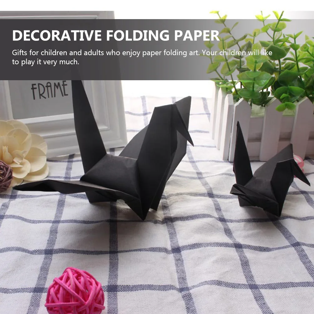 กระดาษโอริกามิที่สวยงาม 200 แผ่นกระดาษพับสี่เหลี่ยมเหมาะสำหรับของขวัญปฏิสัมพันธ์ระหว่างพ่อแม่ครอบครัวเพื่อน