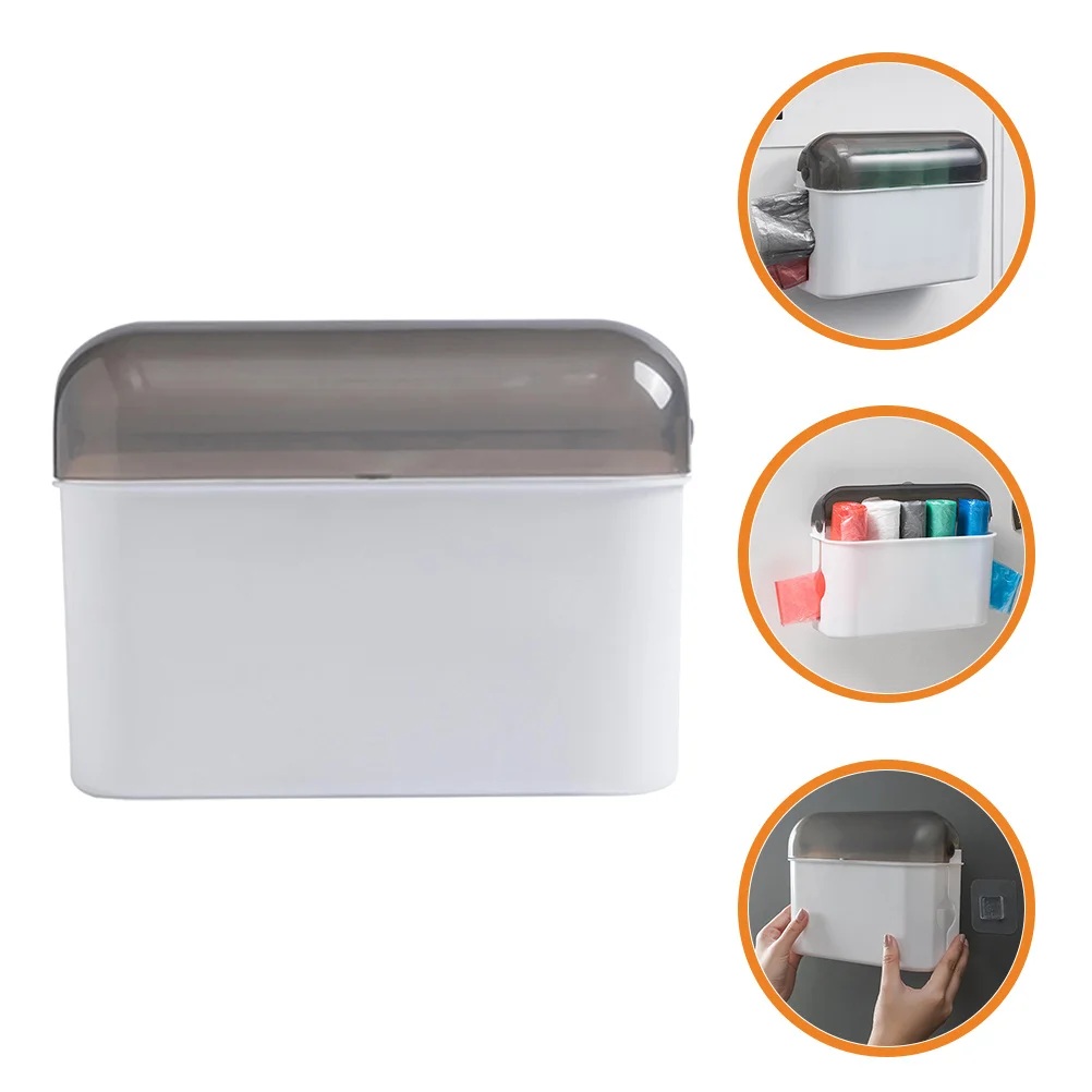 

Mount Grocery Plastic Bag Organizer Holder Punch-Free Plastic Bag Storage Box For Kitchen Bathroom Cabinet Organizer
