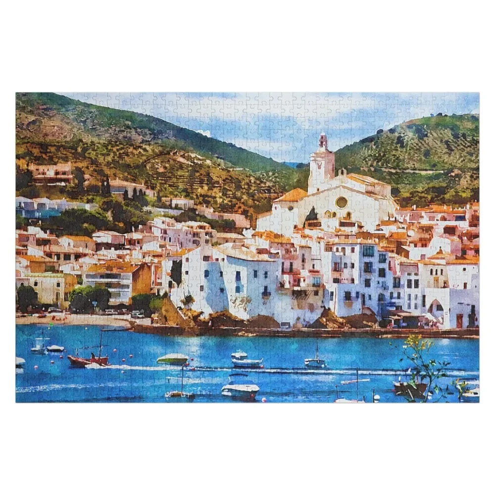

Cadaqués, Spain scenic vista Jigsaw Puzzle Personalized Toy Personalized For Kids Personalised Name Puzzle