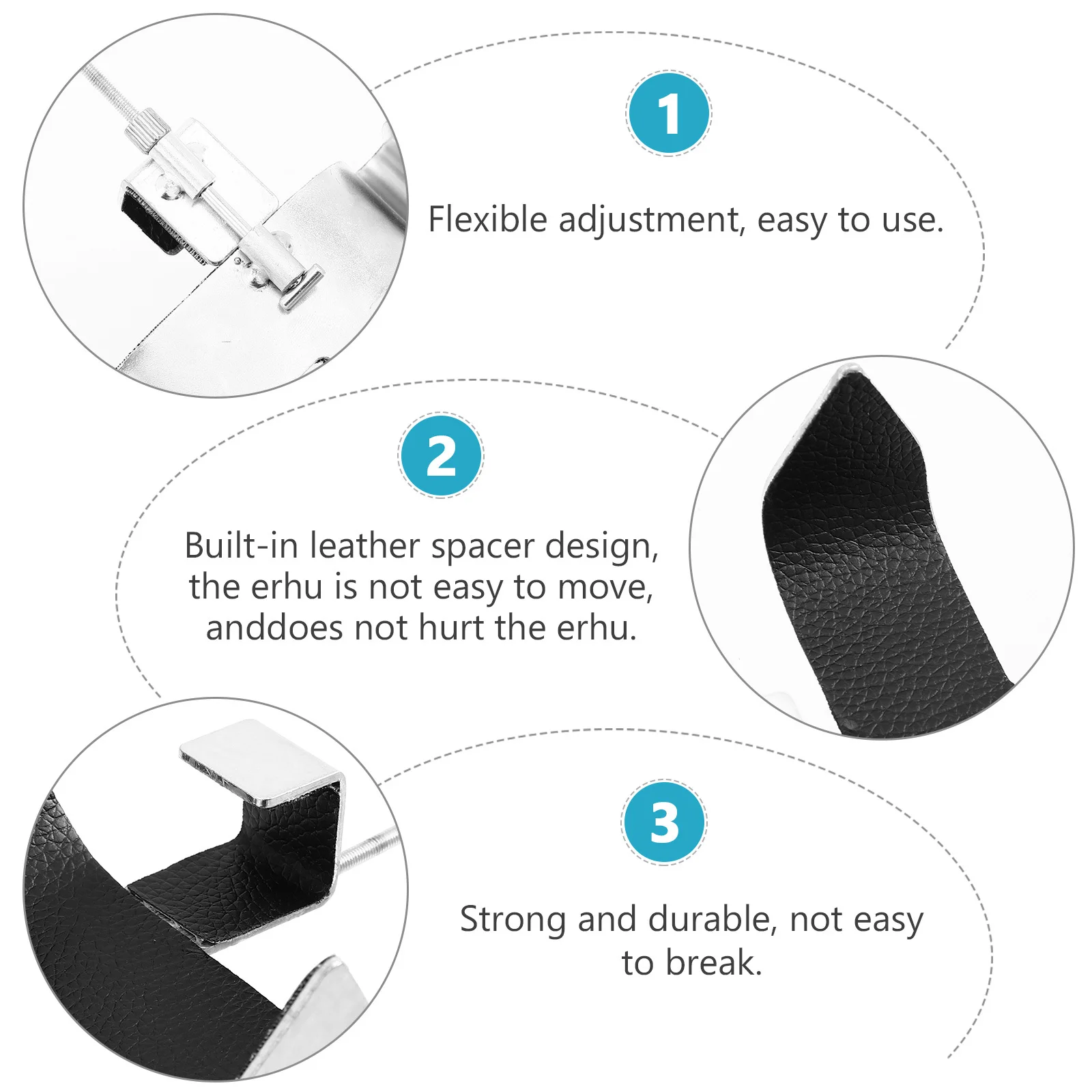 

Premium Erhu Waist Bracket Built-in Spacer Non-Slip Sturdy Support for Long-Term Use Musical Instrument Stand