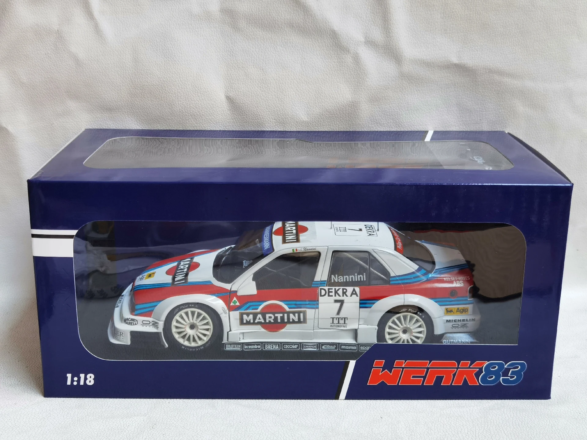 

Lack of A Tail Exhaust Pipe Flaws Diecast WERK83 1/18 Scale ALFA ROMEO 1995 H7 Alloy Car Model