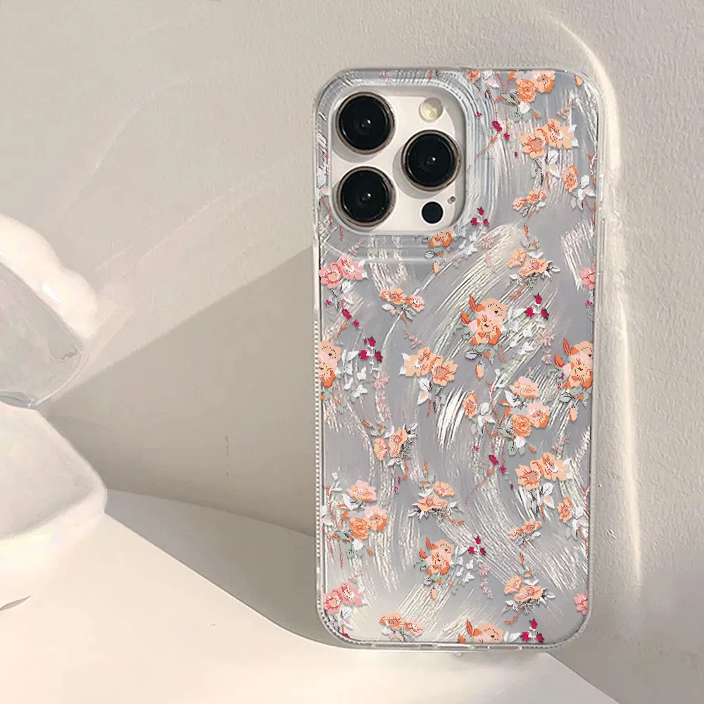 

INS Fashion Small Floral Pattern Phone Case For iPhone16/15/14/13/12/11/ProMax/Pro/Plus Fashion Friend Gift Aesthetic Phone Case