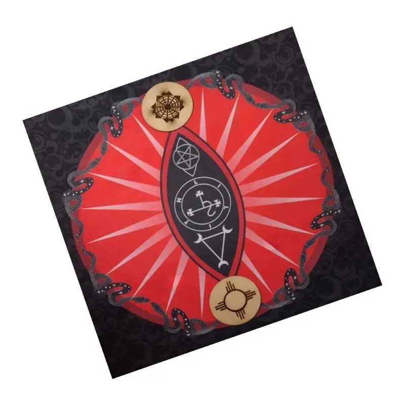 

652F Symbol Snake Tarot Tablecloth Divinations Card Table Cloth Tapestry Astrology Witchcrafts Deck Cloth Wall Decoration