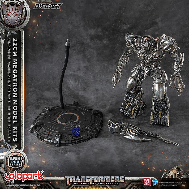 YOLOPARK transformateurs: le dernier chevalier Optimus Prime Megatron 20 cm figurine en alliage Mecha Joint mobile Collection modèle jouets