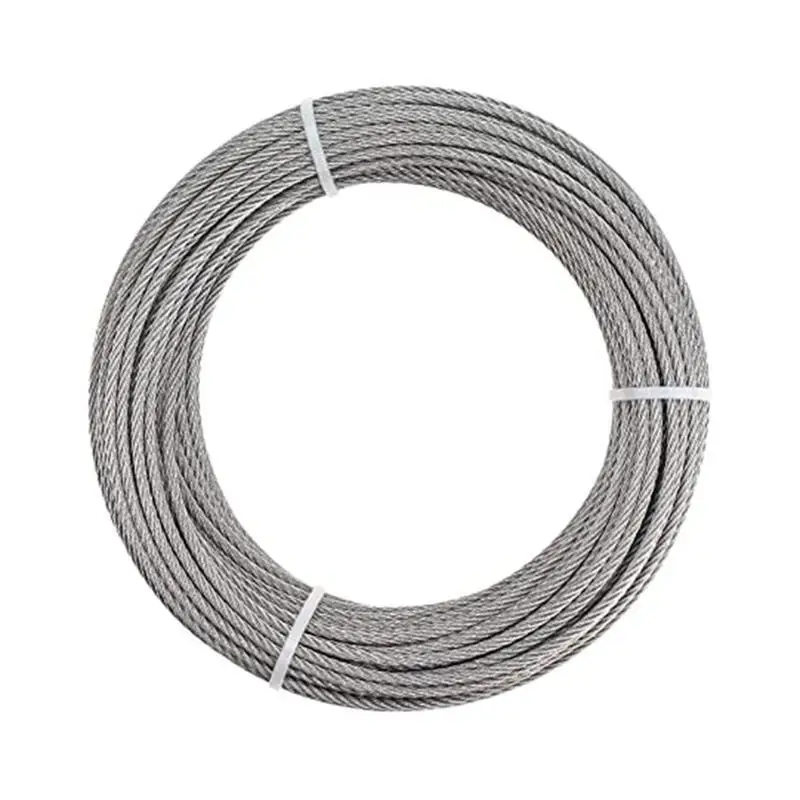 652F 50m Stainless Steel 304 Multipurpose Tools Wire Rope High Polish Clothesline