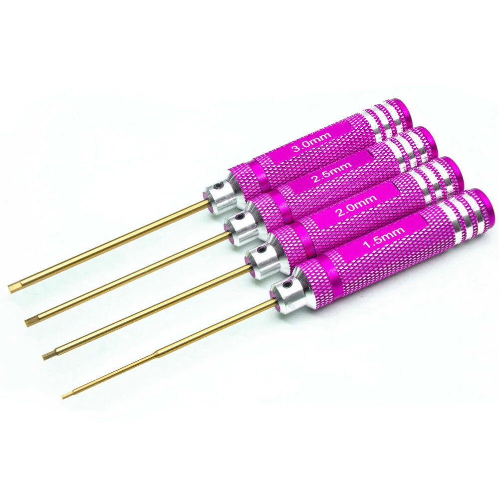 7PCS Allen Driver Hex Screwdriver Tool With 0.9mm 1.27mm 1.3mm 1.5mm 2.0mm 2.5mm 3.0mm Tips for RC Helicopter Model Repair Tools