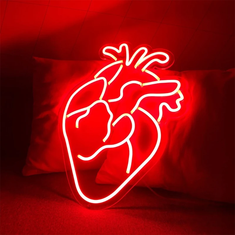 Neon Styling Lights Heart Halloween Horror Decorative Lights Attractions Festival Creative Lights