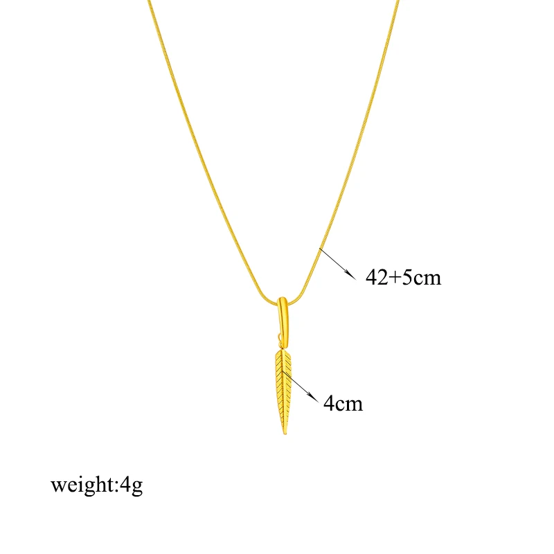 MEYRROYU 316L Stainless Steel Fashion Leaves Pendant Necklace For Women Vintage Party Jewelry Gift Collar Acero Inoxidable Mujer