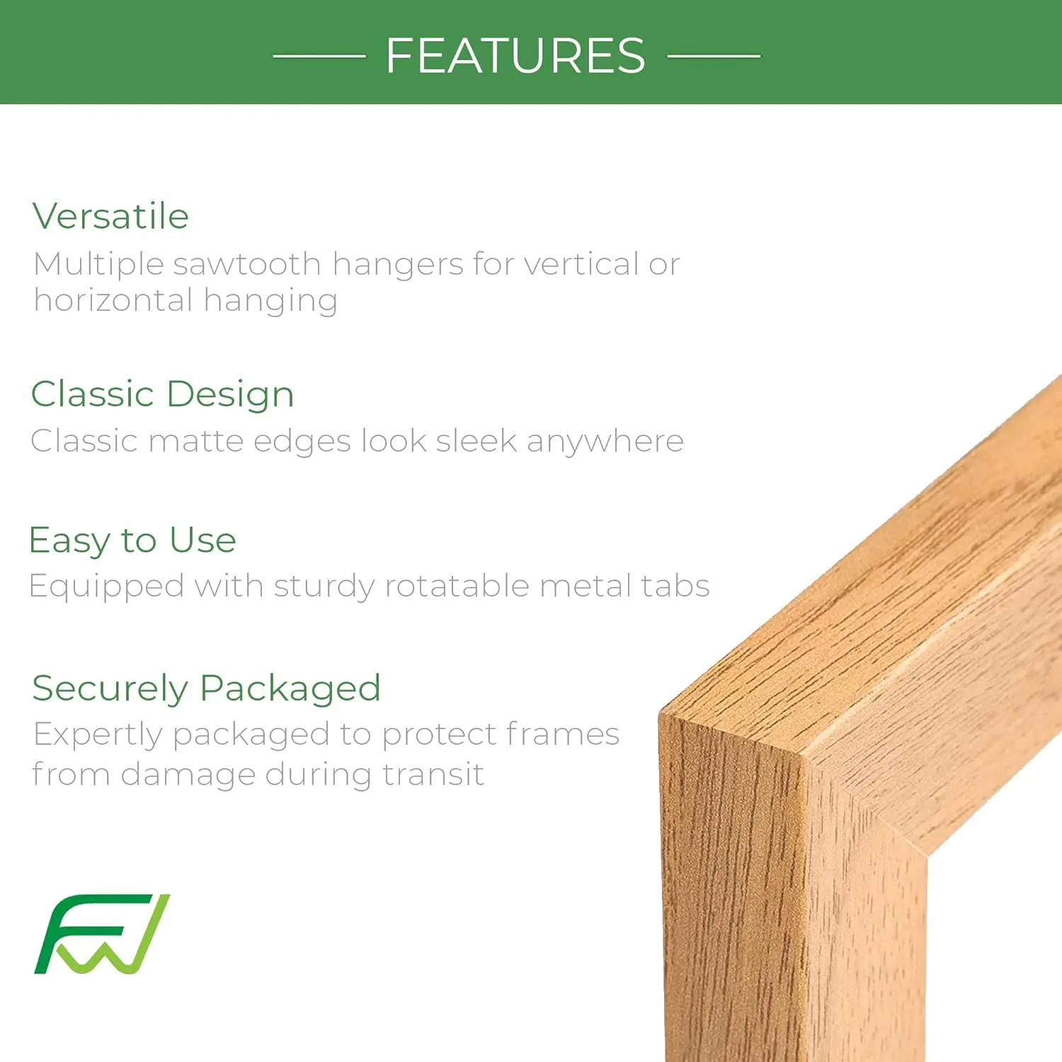 24" x 36" 2-Pack Mahogany Back-Loading Wooden Poster Frame with Classic Edges