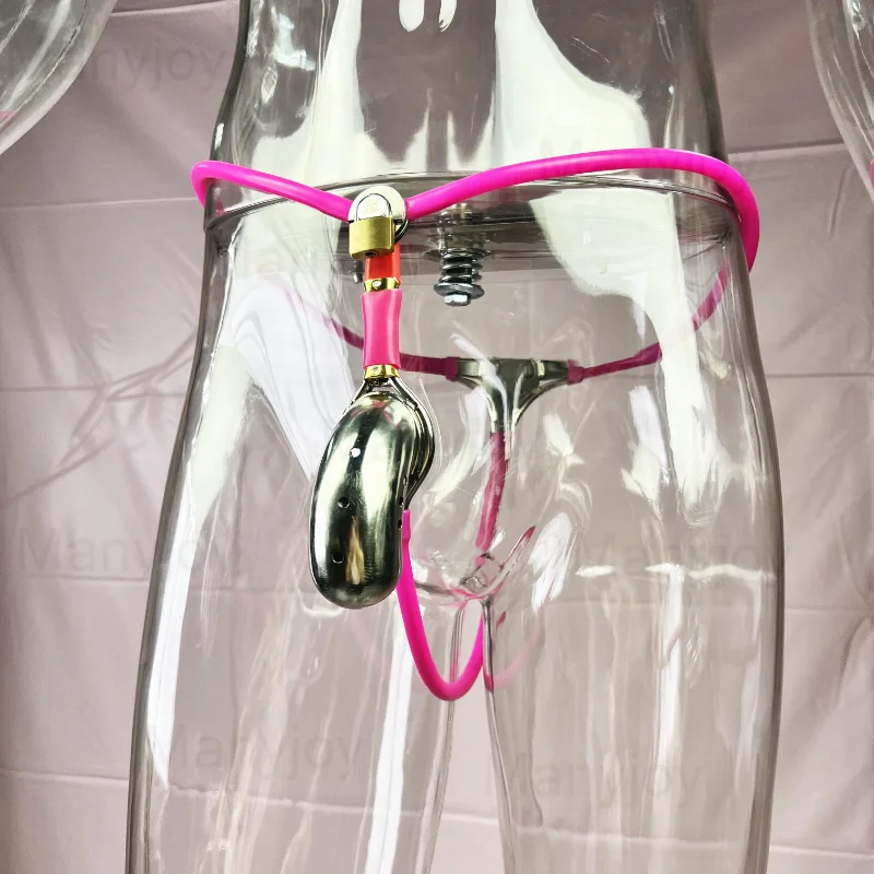 Male Chastity Belt Adjustable Shield Device Closed Cock Cage Locking Panties BDSM Penis Rings Restraint Bondage Sex Toys for Man