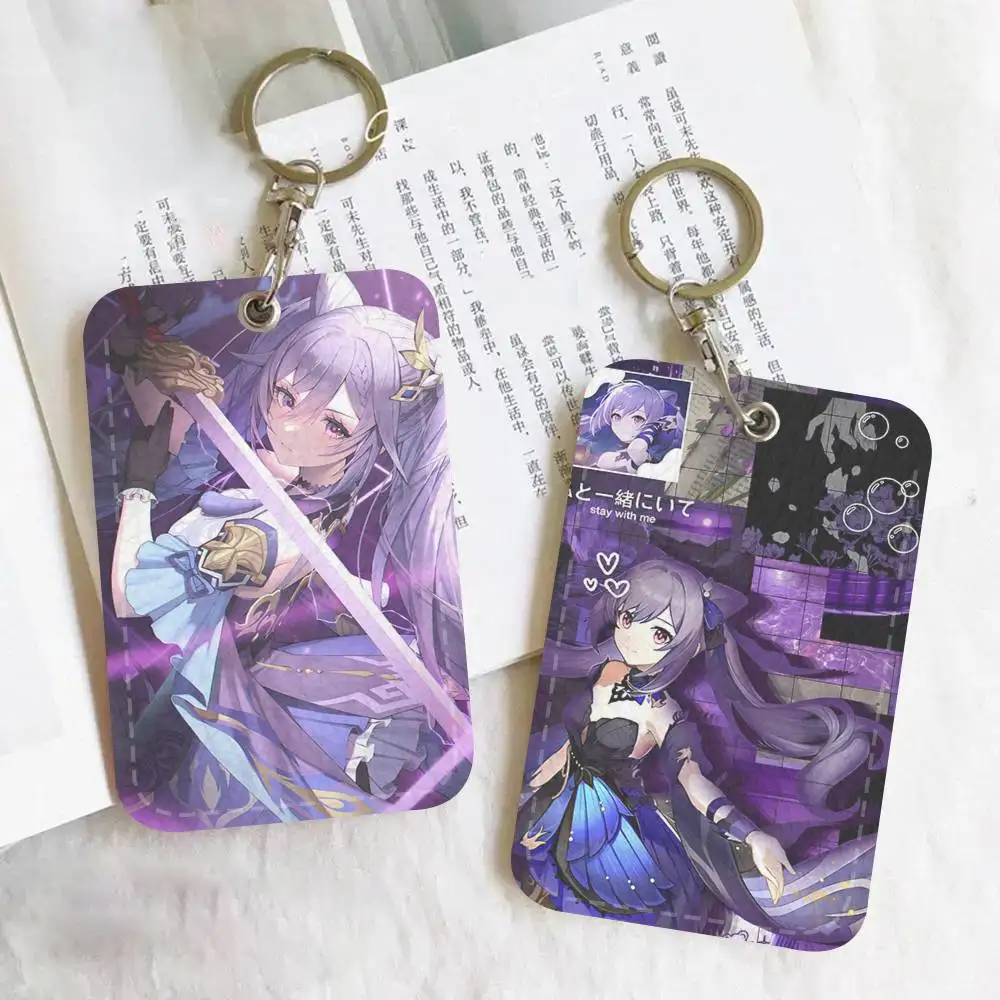 Anime Game Genshin Impact Dottore Holder Suitable For Bank Card Subway Bus Card Wallet Card Case Badge Holder Keychain
