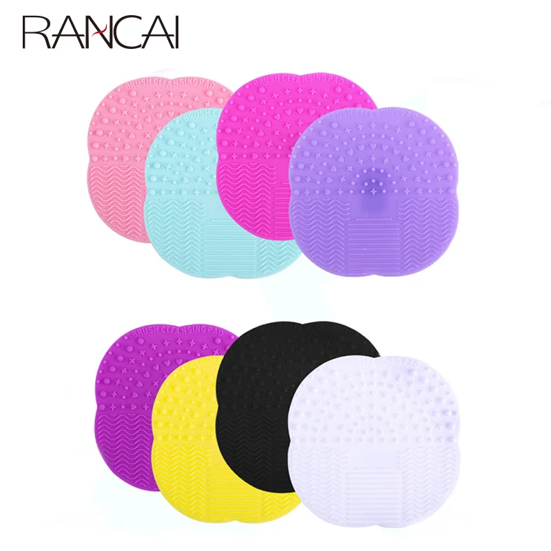 1Pcs Small Size Silicone Sucker Brush Cleaning Mat Make up Brush Cleaner Cosmetic Clean Tools For Makeup Brushes