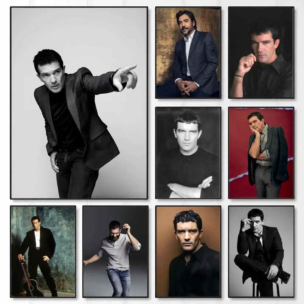 actor Antonio Banderas Poster Wall Posters Art Print HD Print Self-Adhesive Waterproof Wall Stickers Room Decoration
