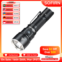 Sofirn SK40 3200lm Powerful Tactical Flashlight SFT70 LED Light 21700 USB C Rechargeable Long-distance 580m EDC Torch IP68 Lamp