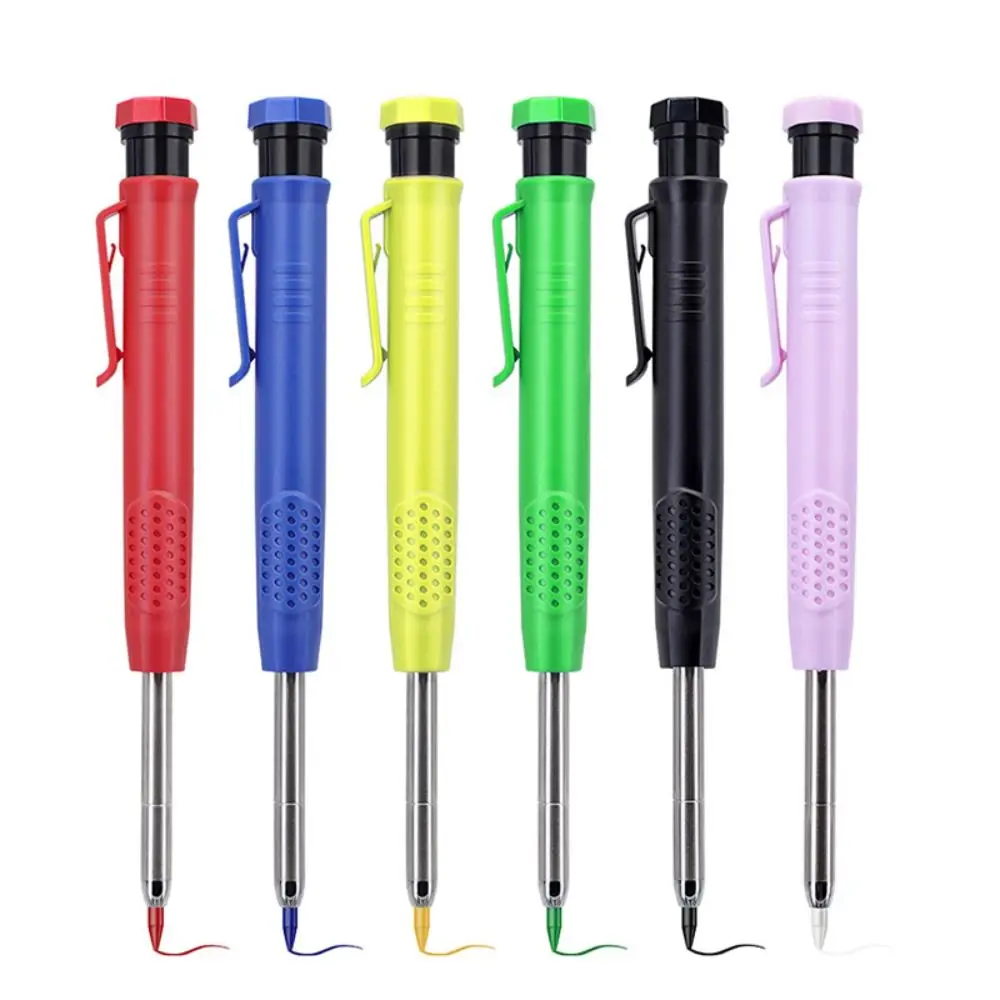 

2.8mm Woodworking Marking Pencil Built-in Sharpener Long Head Woodworking Deep Hole Marker Deep Hole Marking