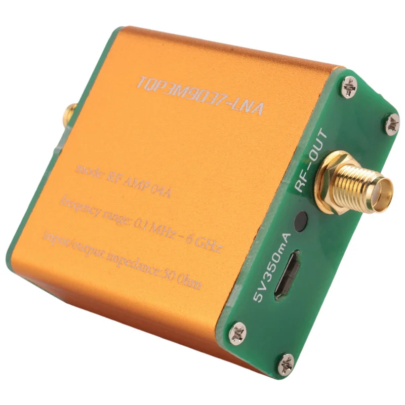 A72Z 3X 100K-6Ghz All Band Amplifier FM VHF UHF RF Preamplifier High Linearity Ultra-Low Noise Gain Amplifier
