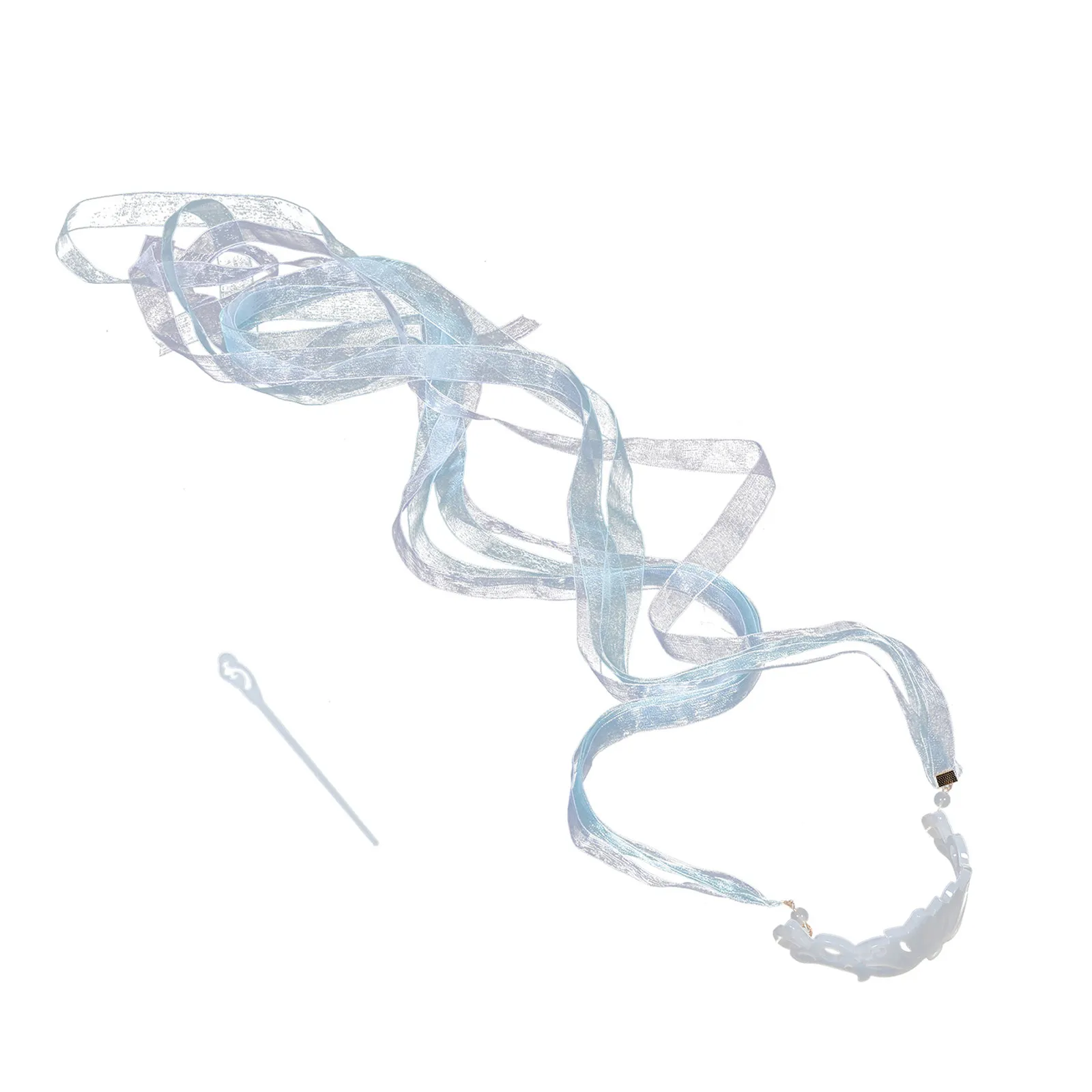 

Китайская заколка для волос в старинном стиле, белая, с кисточками, в стиле Ханьфу, традиционный свадебный набор аксессуаров для невесты