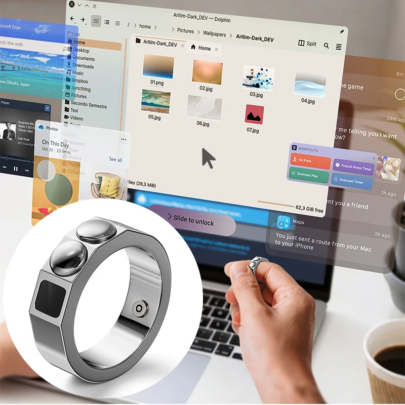 

Wholesale Finger-Mounted Air Mouse Ring Wireless Mouse Ring For Computer Phone Table Pc Touch-Sensitive Air Control